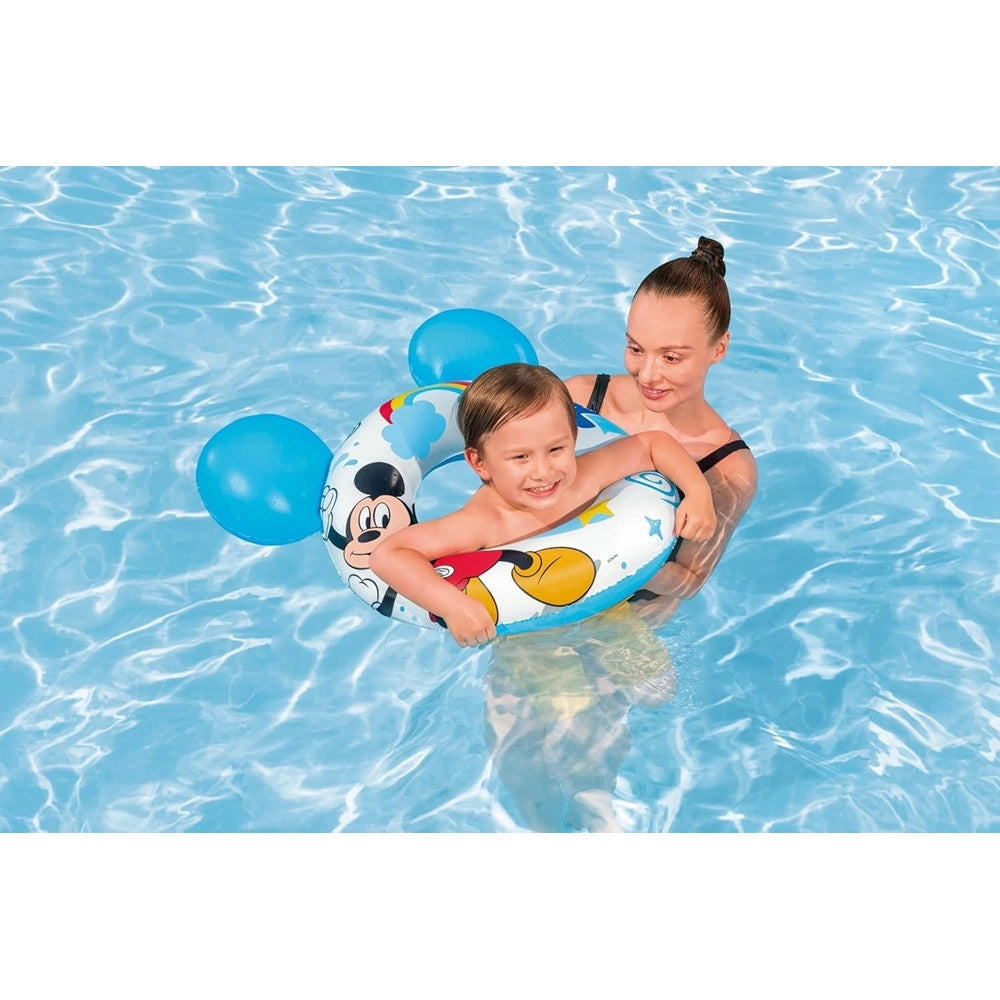 Trade Shop - Salvagente Gonfiabile Splash Pal Mickey&friends 65 Cm Con Orecchie Topolino 9102k -
