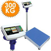 Trade Shop - Bilancia Bilico Digitale Elettronica Professionale 300 Kg Con Doppio Display -