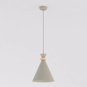 Lampada a sospensione ZERO in acciaio color mokka