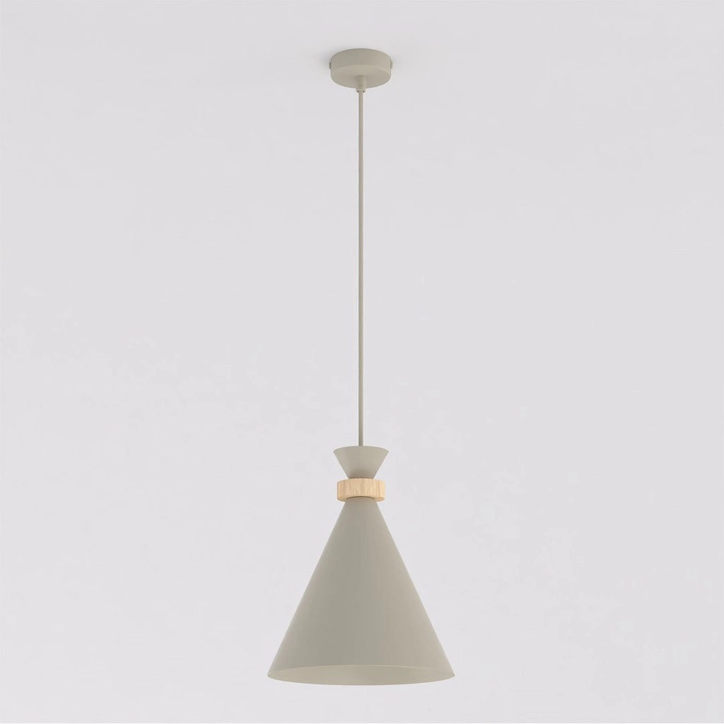 Lampada a sospensione ZERO in acciaio color mokka