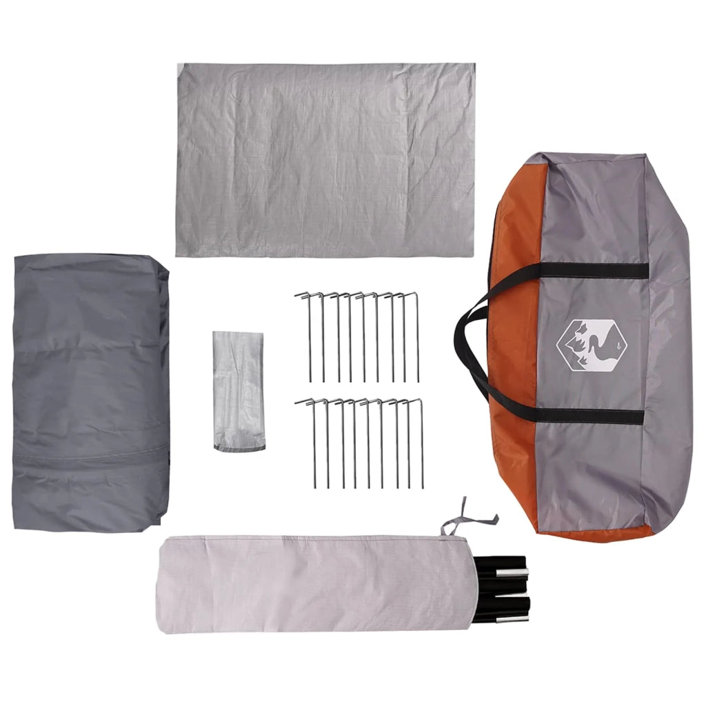 Tenda a tunnel Grigio e arancione 475 x 220 x 192 cm 42017429
