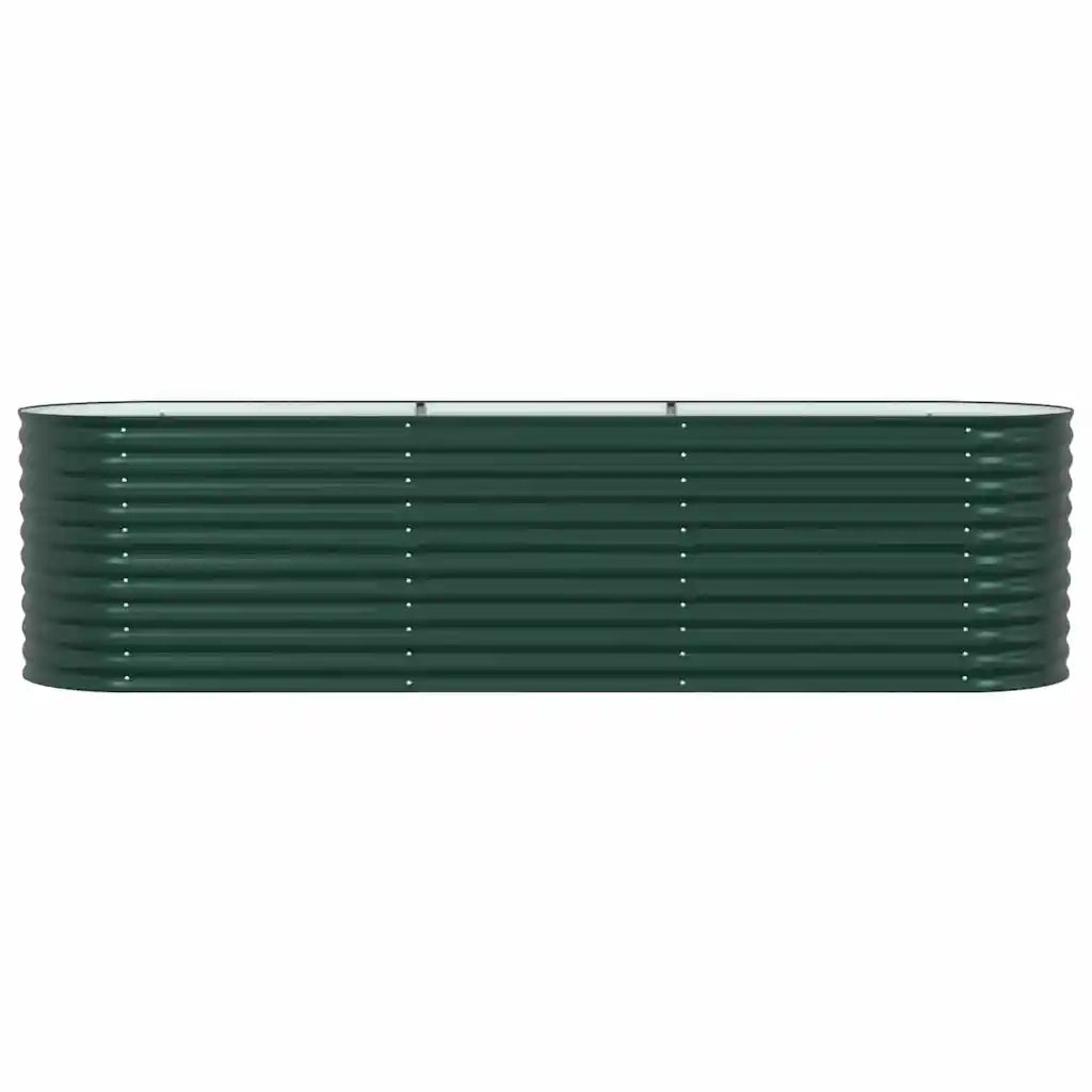 Letto Rialzato Verde 320 x 80 x 81 cm Acciaio 42008123