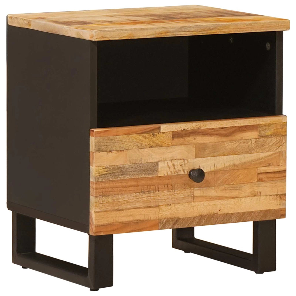 Armadio letto compatto con cassetto 40 x 33 x 46 cm in legno massello di mango marrone 02_0057809