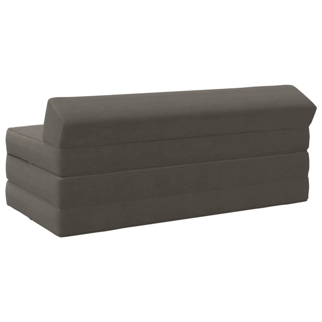 Divano Letto Pieghevole Grigio Chiaro 120 x 60 x 49 cm Tessuto