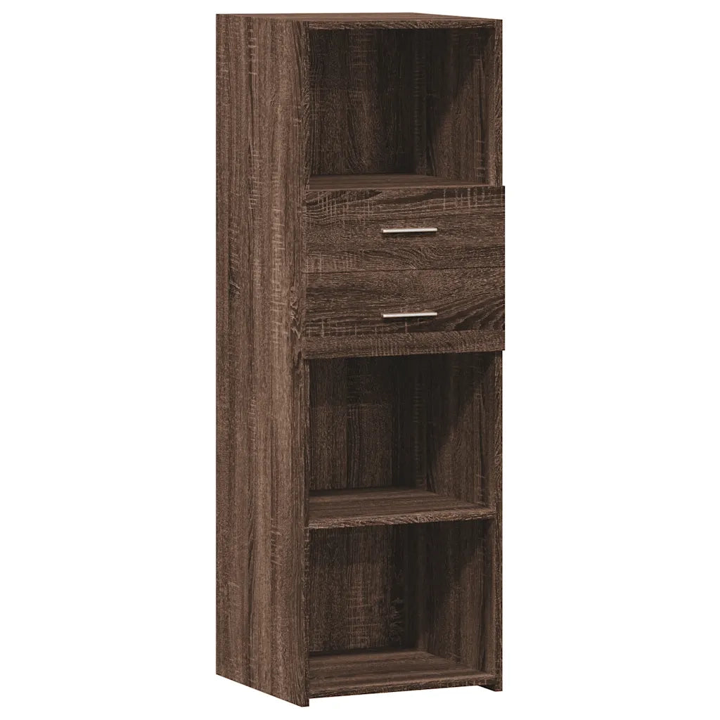 Credenza-Buffet-Armadio da cucina Rovere Marrone 40x42,5x124 cm in Legno Multistrato