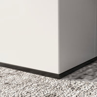 Camino a Bioetanolo da Pavimento 38x38x100 cm Bruciatore 1,2L Bianco