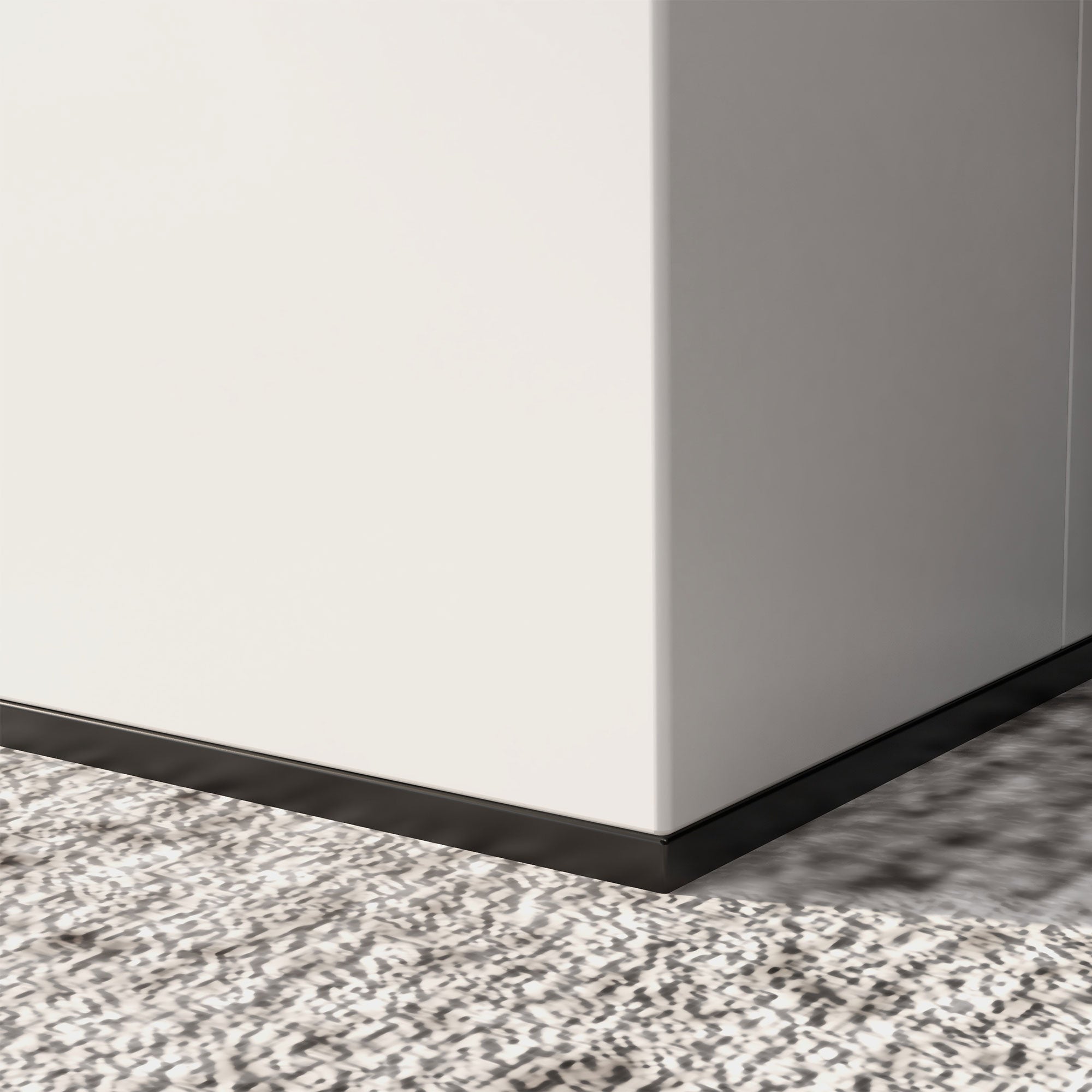 Camino a Bioetanolo da Pavimento 38x38x100 cm Bruciatore 1,2L Bianco