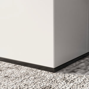 Camino a Bioetanolo da Pavimento 38x38x100 cm Bruciatore 1,2L Bianco