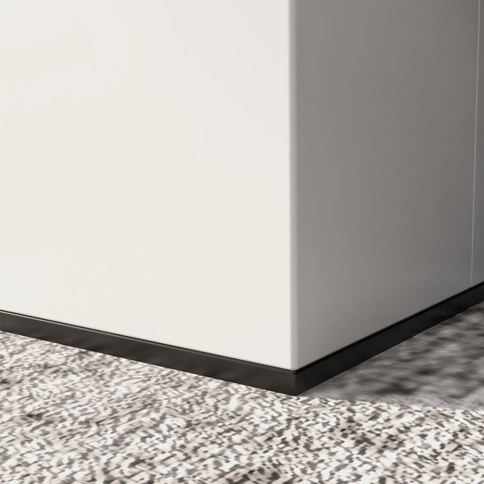 Camino a Bioetanolo da Pavimento 38x38x100 cm Bruciatore 1,2L Bianco