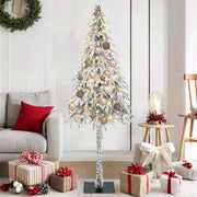 Albero di Natale con 150 LED Bianco 150 cm PE e Acciaio 3396214