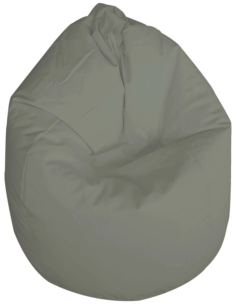 Poltrona Sacco Pouf in poliestere 70x110 cm Ariel Grigio Chiaro