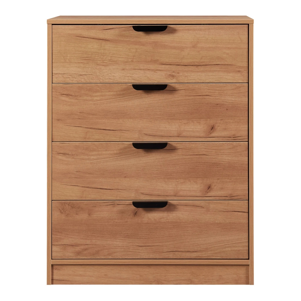 Cassettiera pratico mobile contenitore per ingresso soggiorno camera da letto MDF 90 x 70 x 40 cm effetto rovere 03_0009317