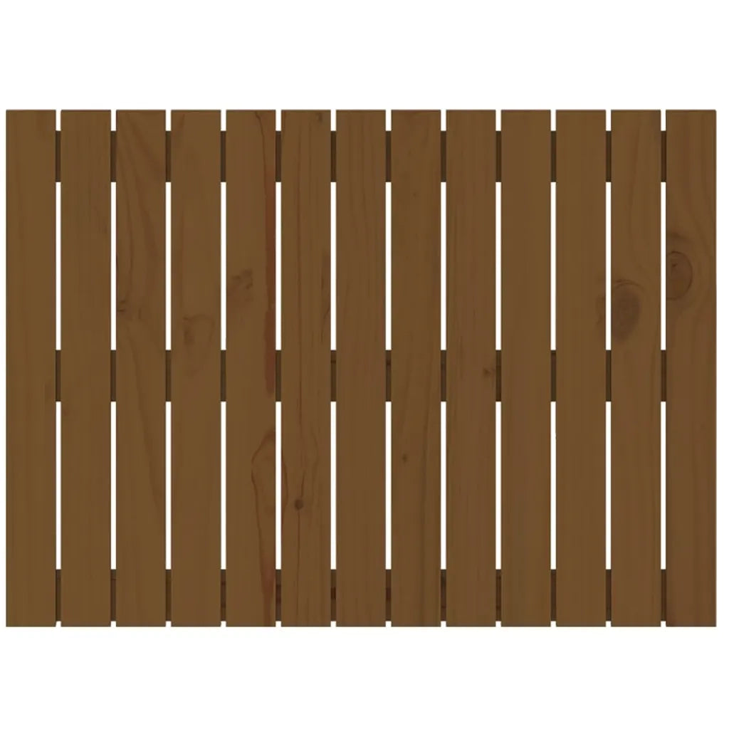 Testiera da Parete Ambra 82,5x3x60 cm in Legno Massello di Pino