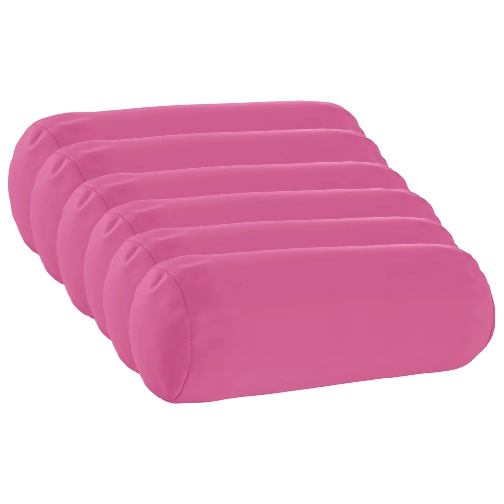 Federa 6 pcs HEERLEN Rosa Ø 15 x 40 cm Poliestere 923336