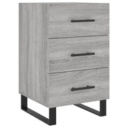 Comodino | Armadio da Notte | Mobiletto da notte Grigio Sonoma 40x40x66 cm in Legno Multistrato
