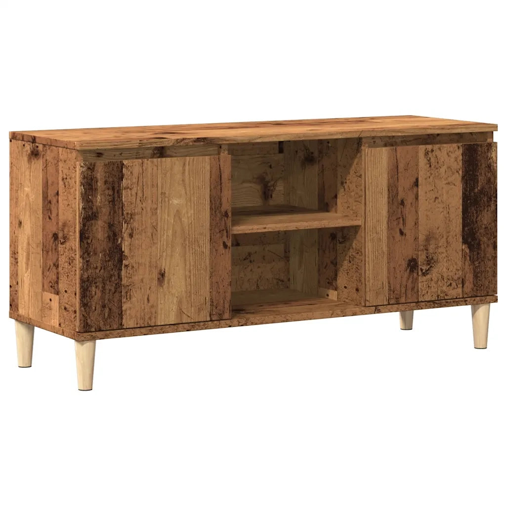 vidaXL Mobile Porta TV Legno Antico 102x35x50 cm in Legno Multistrato