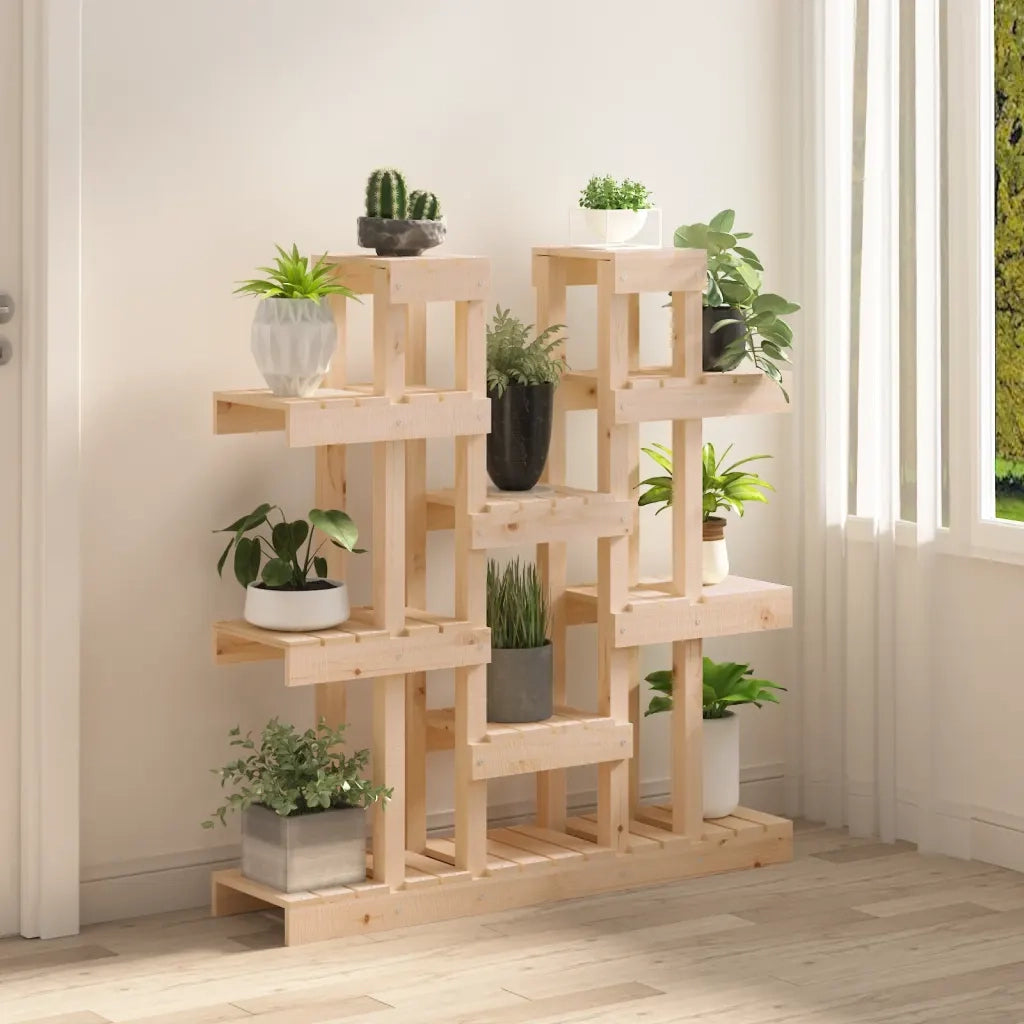 Supporto per Piante 104,5x25x109,5 cm in Legno Massello di Pino 822092