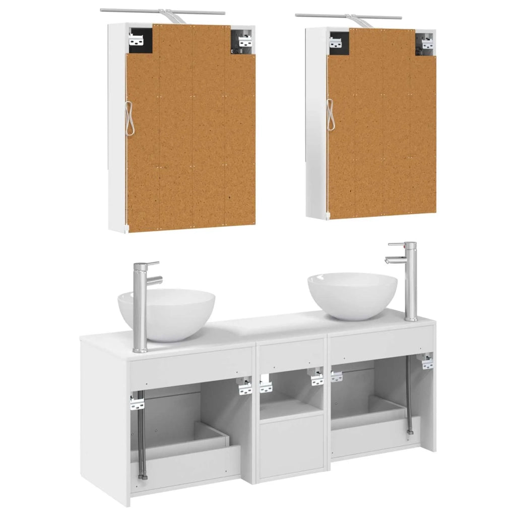 Set di mobili per il bagno 5 pcs Bianco 3406719