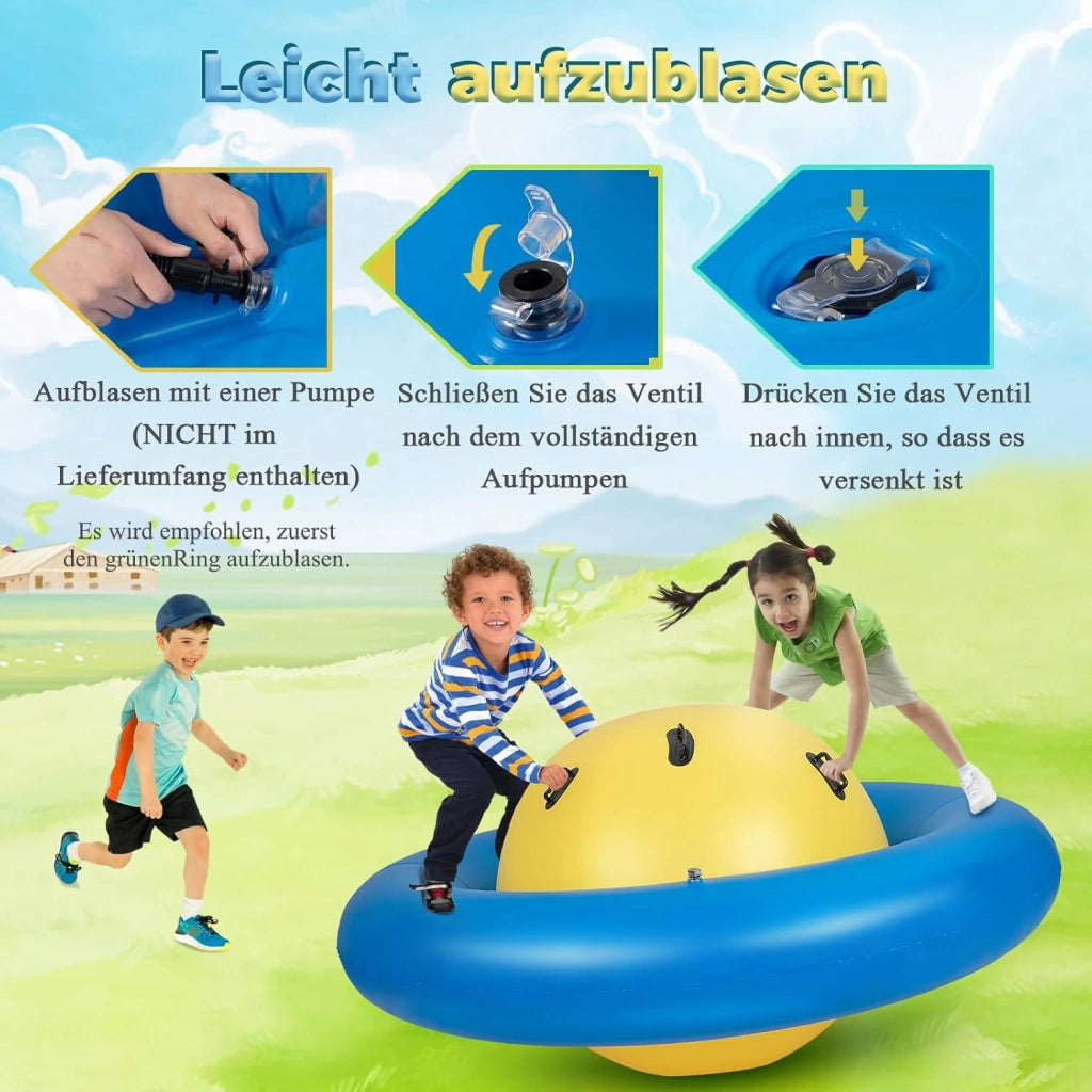 Palla gonfiabile da arrampicata per bambini, pallina gonfiabile per arrampicata, telaio da arrampicata con 6 maniglie, cupola da arrampicata fino a 3 bambini, portata fino a 113 kg, per bambini