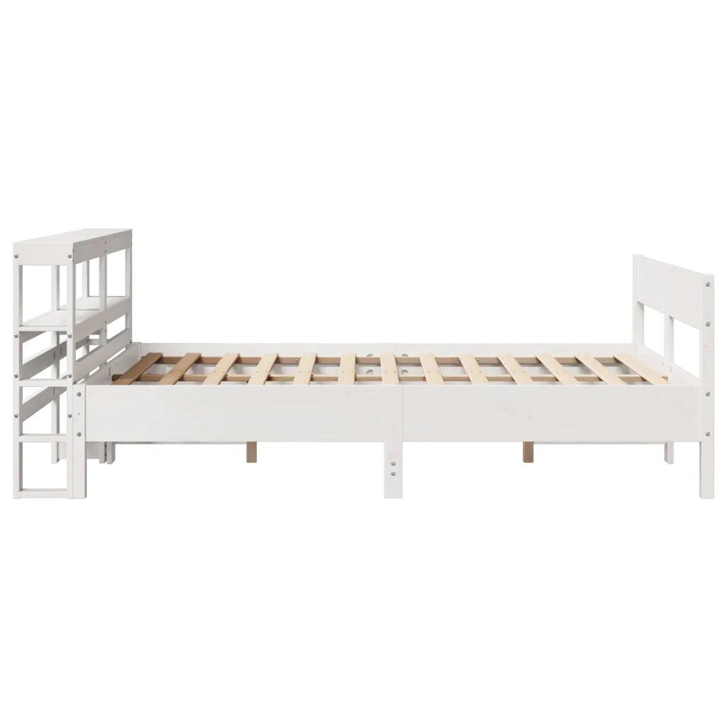 vidaXL Letto senza Materasso Bianco 120x190 cm Legno Massello di Pino