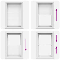 Tenda plissè 80x100cm bianca 240601