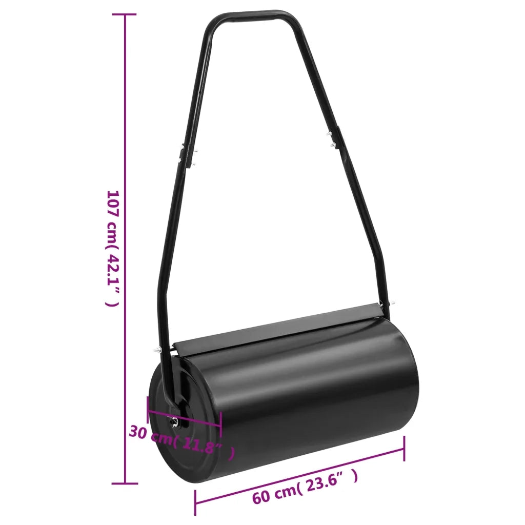 Rullo da Giardino con Manico Nero 42 L Ferro e Acciaio CFW6384838