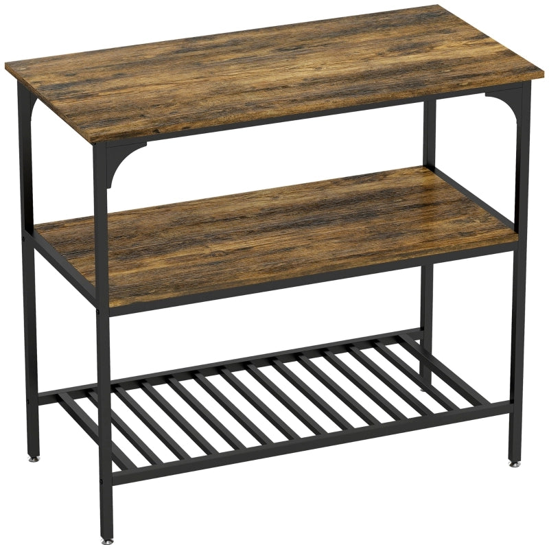 REGGIPANE da cucina 100x50x90 cm Legno Marrone Rustico