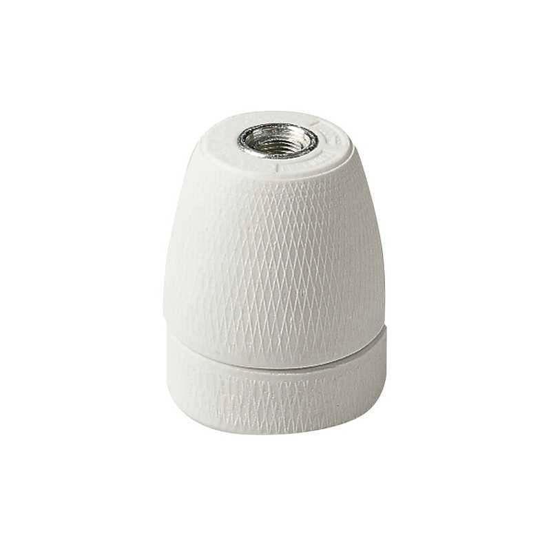 02164 Portalampada E27 M10X1 Porcellana Antisvit.