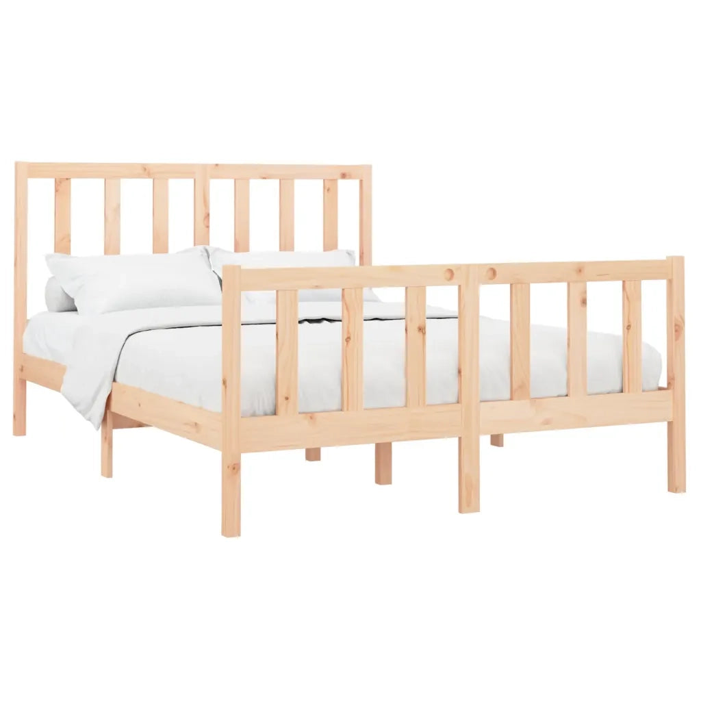 Giroletto senza Materasso-Struttura Letto 160x200 cm in Legno Massello di Pino 906854