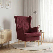 Poltrona Rosso Vino Tessuto 42029921