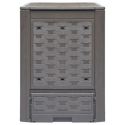Compostiera Giardino Marrone 60x60x83 cm 300 L Rattan Plastica 45681