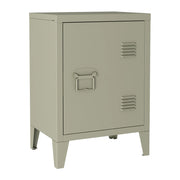 Comodino in acciaio laminato 57 x 40 x 30 cm colore cammello opaco 03_0008680