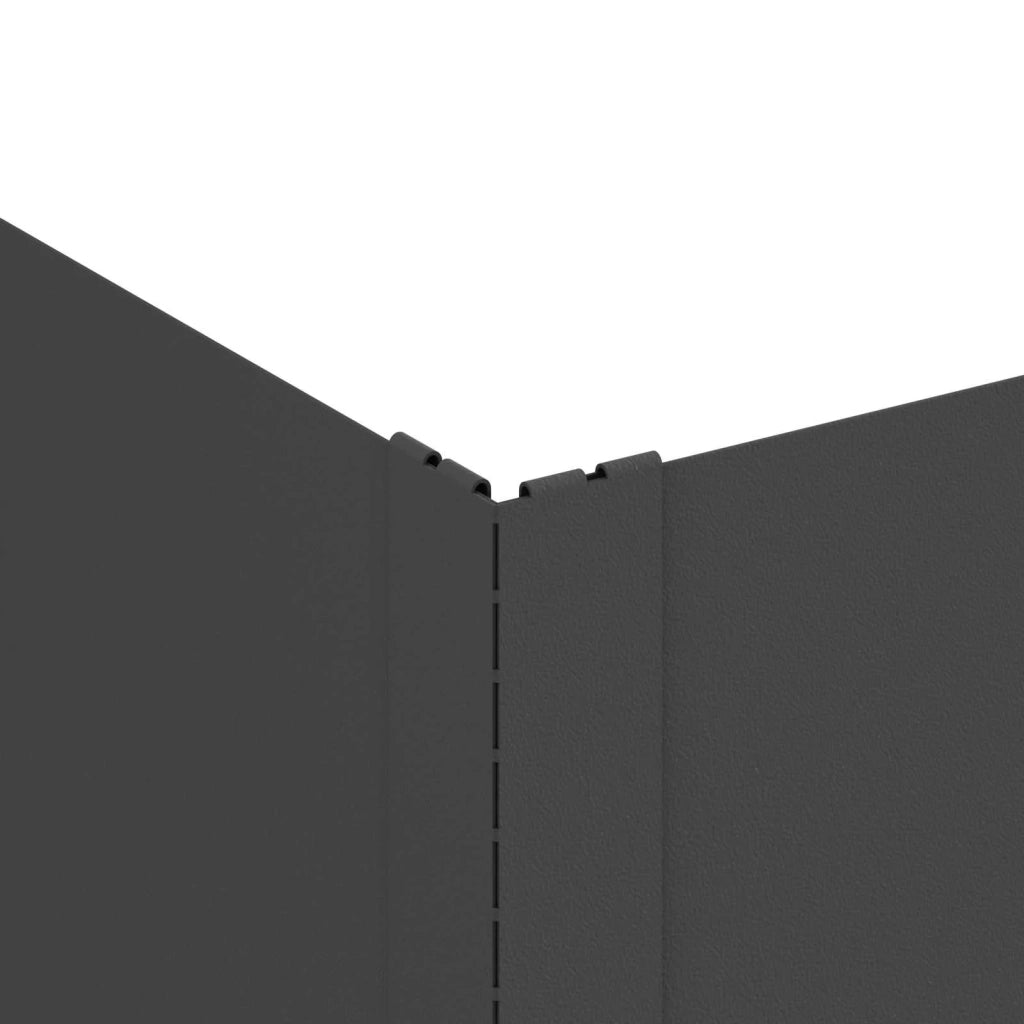 Bordura per Prato 100 x 60 x 20 cm Acciaio Nero 8008931