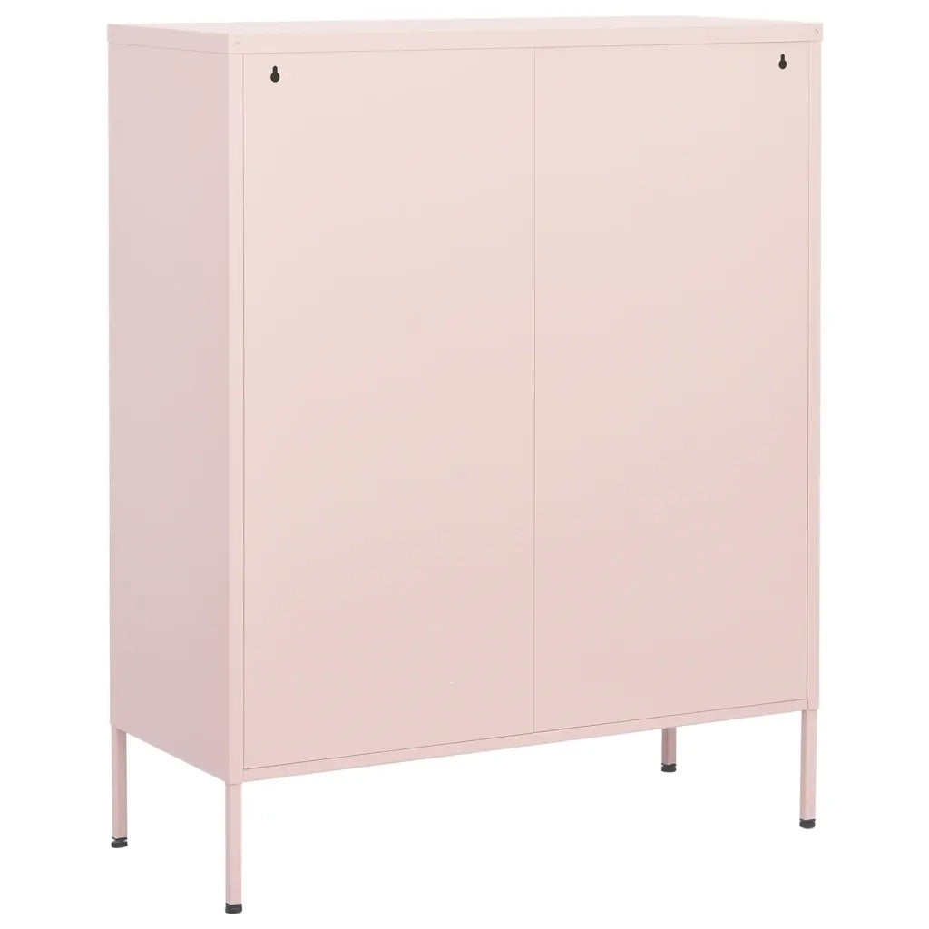 Armadietto Rosa 80x35x101,5 cm in Acciaio 336157