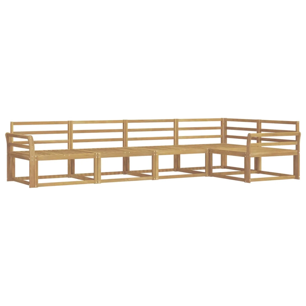 Set di divani da esterno 5 pcs Bianco 329 x 170,5 x 73 cm 3386443