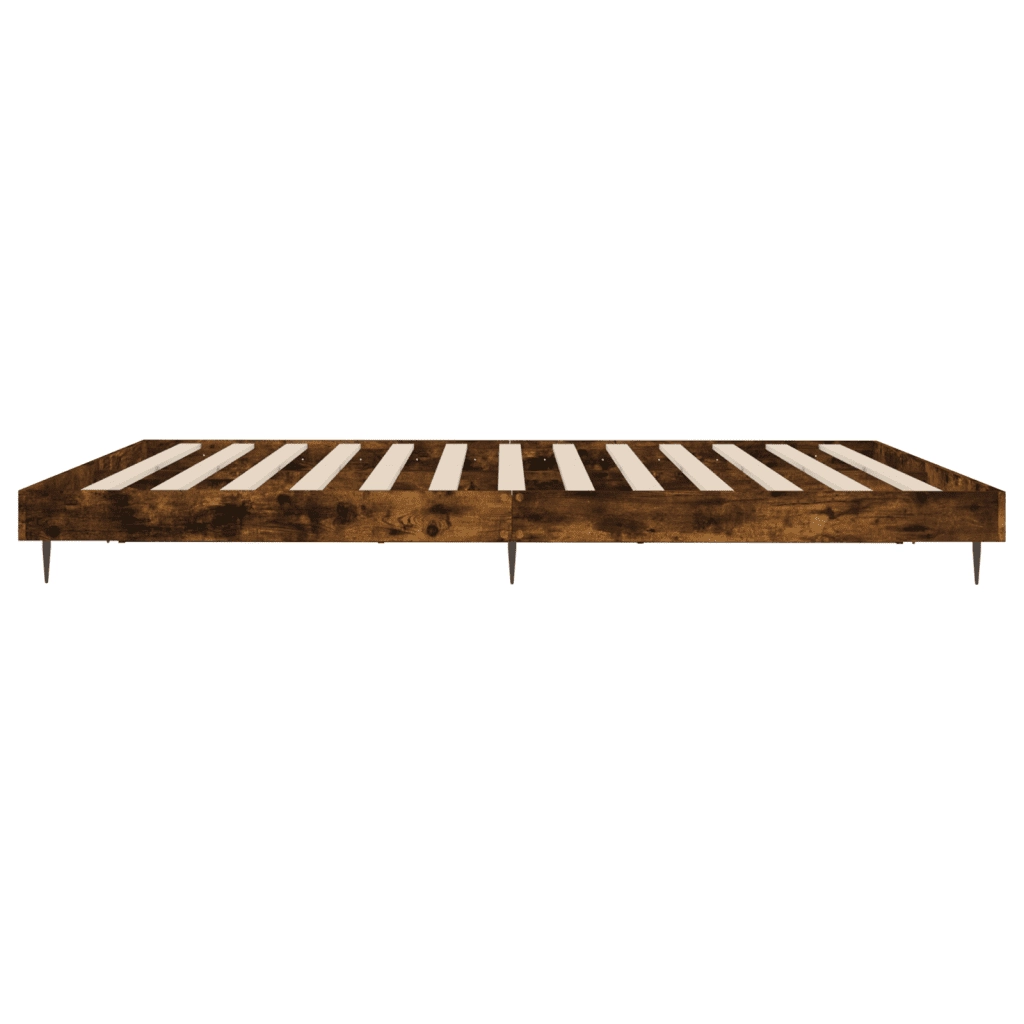 Giroletto senza Materasso Rovere Fumo 200x200 cm in Truciolato