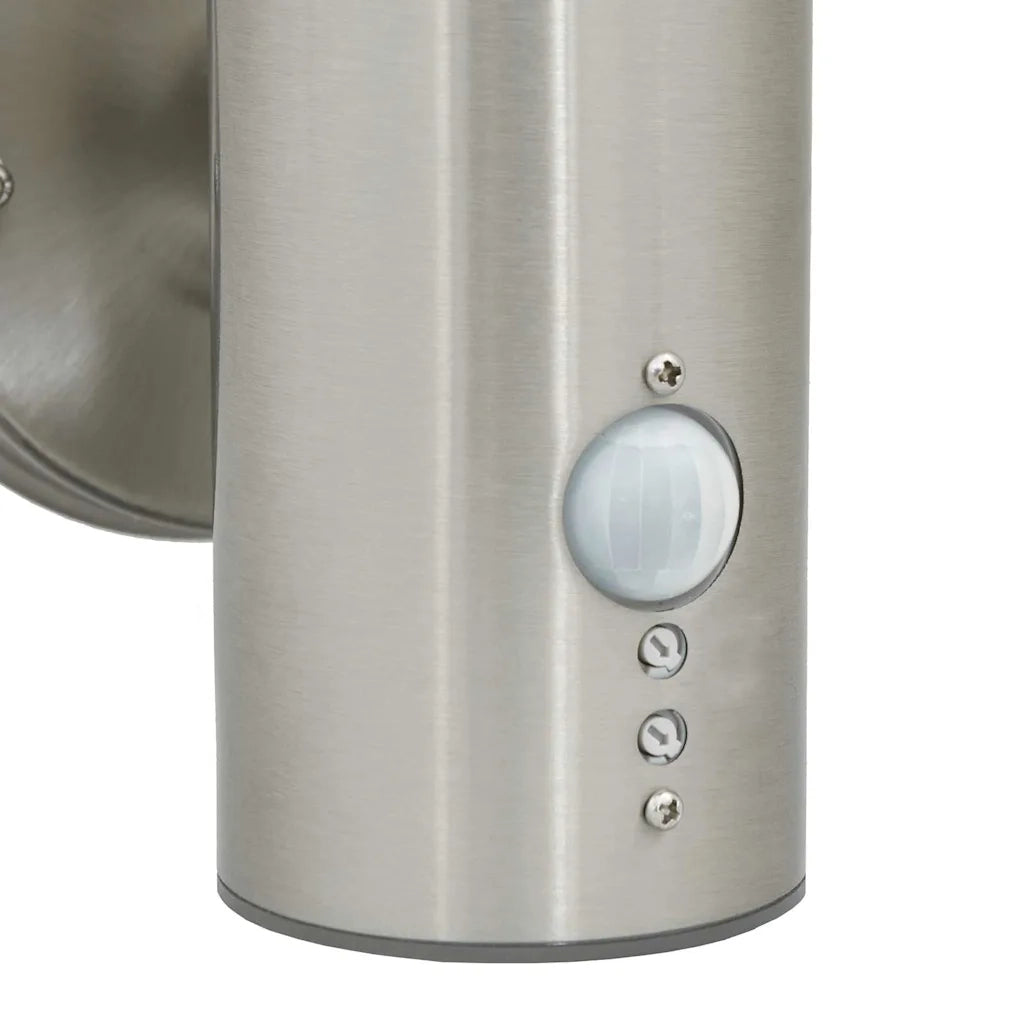 Lampada da Parete Esterna 2 pz Argento 15 x 7,5 x 33 cm CFW2479844