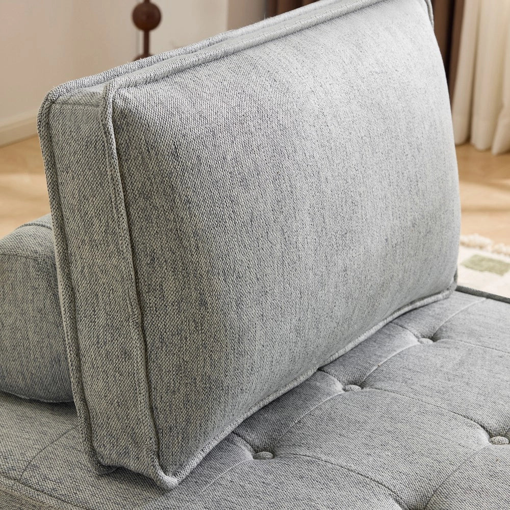 Divano 1 posto ¨C Minimal ¨C Tessuto grigio compatto per soggiorno camera bambini