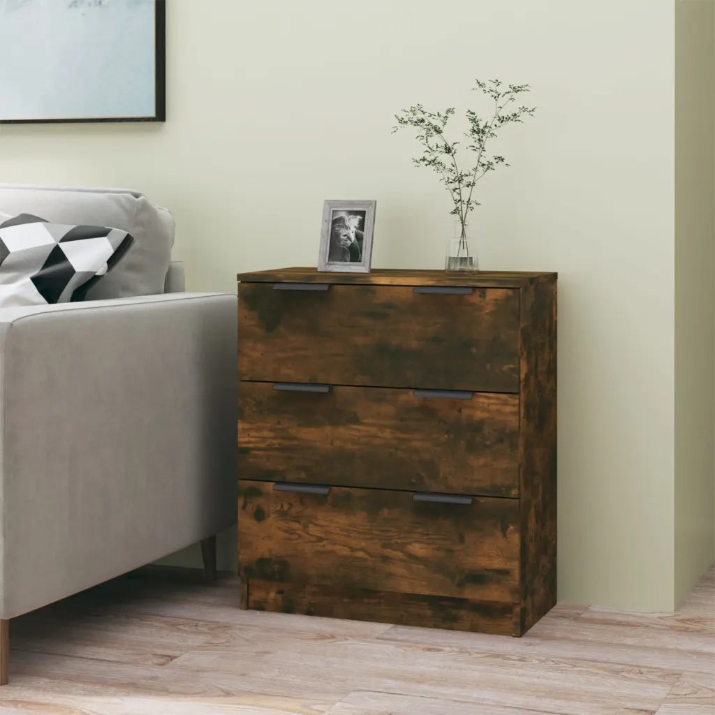 Credenza Rovere Fumo 60x30x70 cm in Legno tecnico 816985