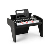Tastiera per pianoforte per bambini 38 x 23 x 27 cm modalità educativa tasti luminosi atmosfera giocosa MDF nero 20_0017461