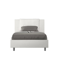 Letto 1 Piazza e Mezzo 120x210 cm Senza Rete Antea Bianco