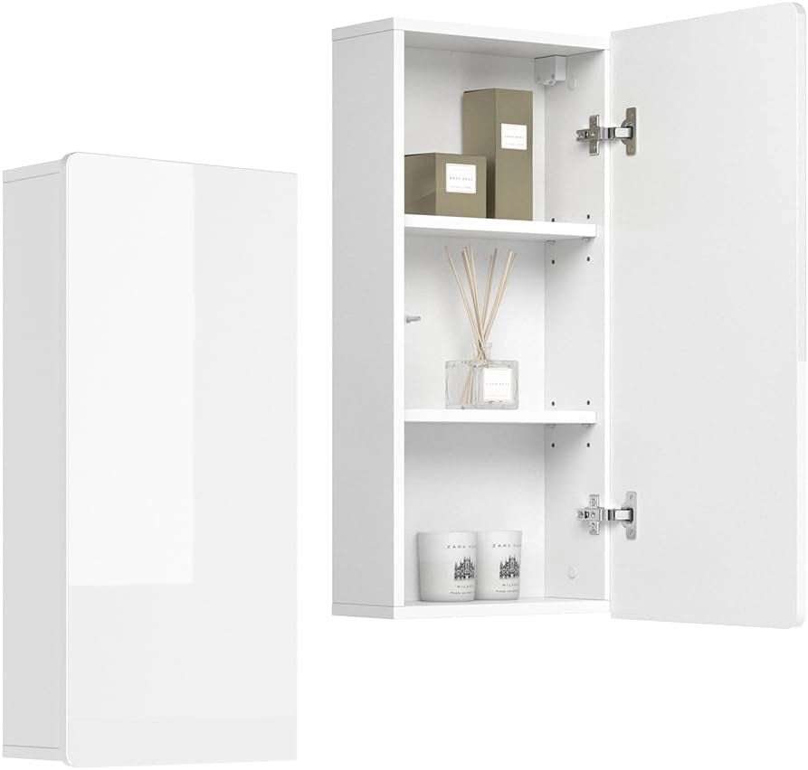 Mobile bagno Izan, Bianco, 36.6 x 76.6 cm, a parete, combinabile con altri mobili da bagno Izan