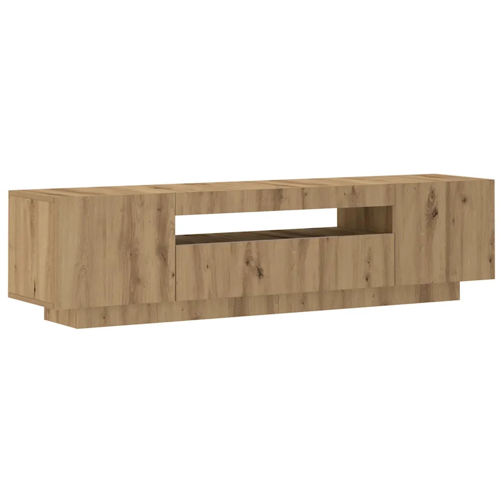 Mobile Porta TV con LED Artigianale 160x35x40 cm Multistrato 856360