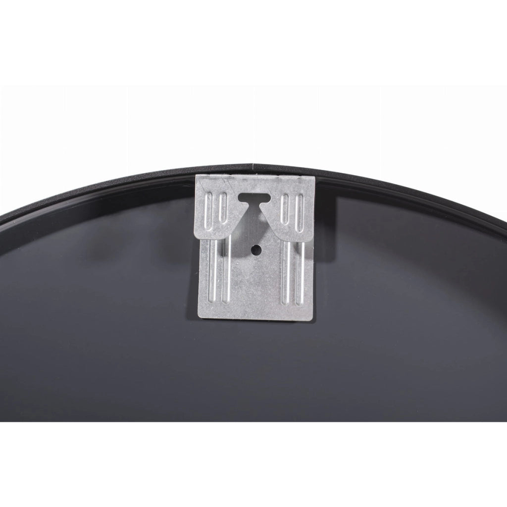 Specchio circolare moderno con cornice in metallo nero 50 cm