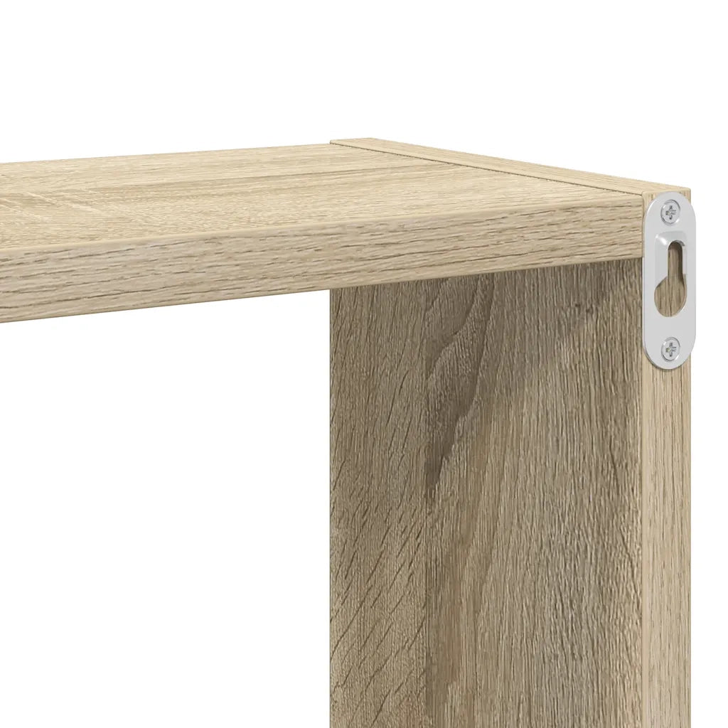 Mensole a Cubo 2 pz Rovere Sonoma 80x15x26,5 cm in Truciolato cod mxl 51329