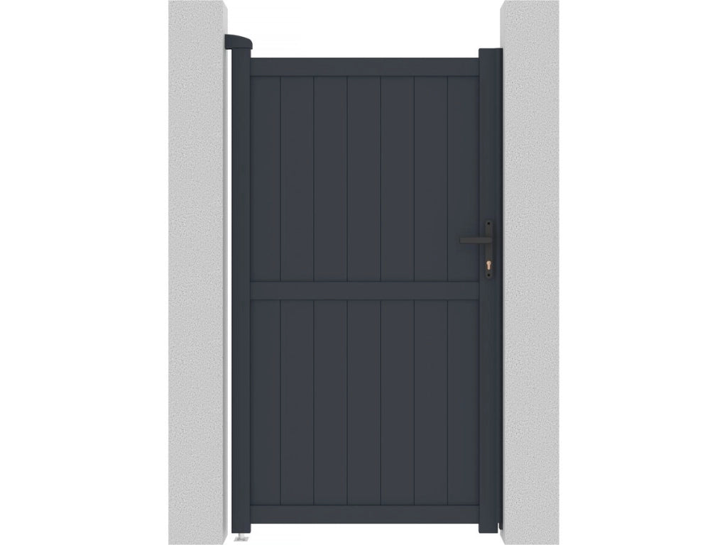 Cancello in alluminio "Maurice" - 101,2 x 180,9 cm - Grigio