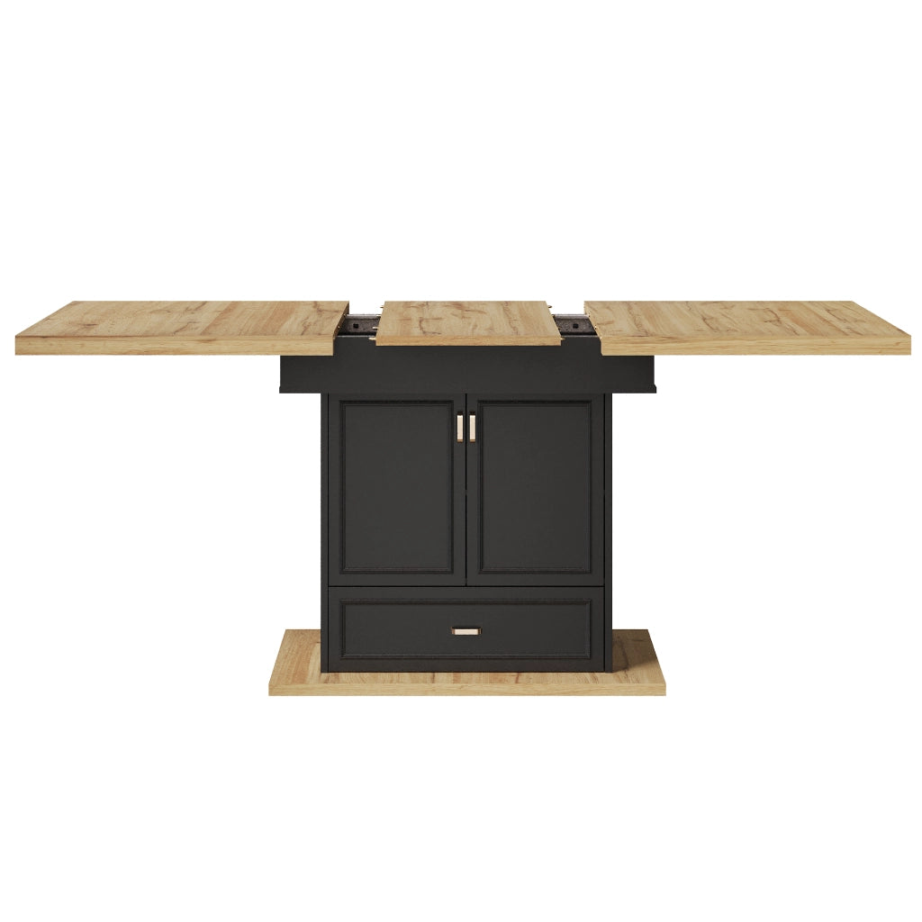 Tavolo da Pranzo Allungabile ¨C Xylo ¨C Legno, 110-140x80x75 cm, 6 Persone