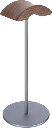 Sostegno per cuffie in noce e alluminio - Supporto universale per cuffie - Display per scrivania.