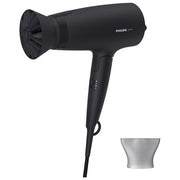 Philips asciugacapelli serie 3000 BHD308-10, 1600W, ThermoProtect, manico pieghevole, 3 velocita', getto aria fredda, nero