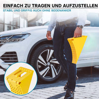 ‌Wiltec Cunei per autocarri e rimorchi Capacità di carico fino a 6,5 t 2 Fermaruota Camion